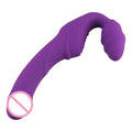 Strapless Strap on Realistic Dildo Vibrator Massager Lesbian Double Side Massager