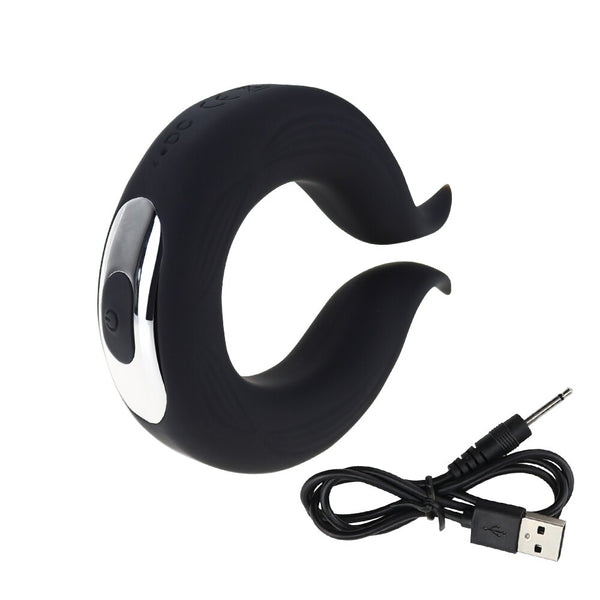 Penis Ring Vibrator Rabbit Cock Ring Couple Lover Time Delay Ejaculation Rings Silicone