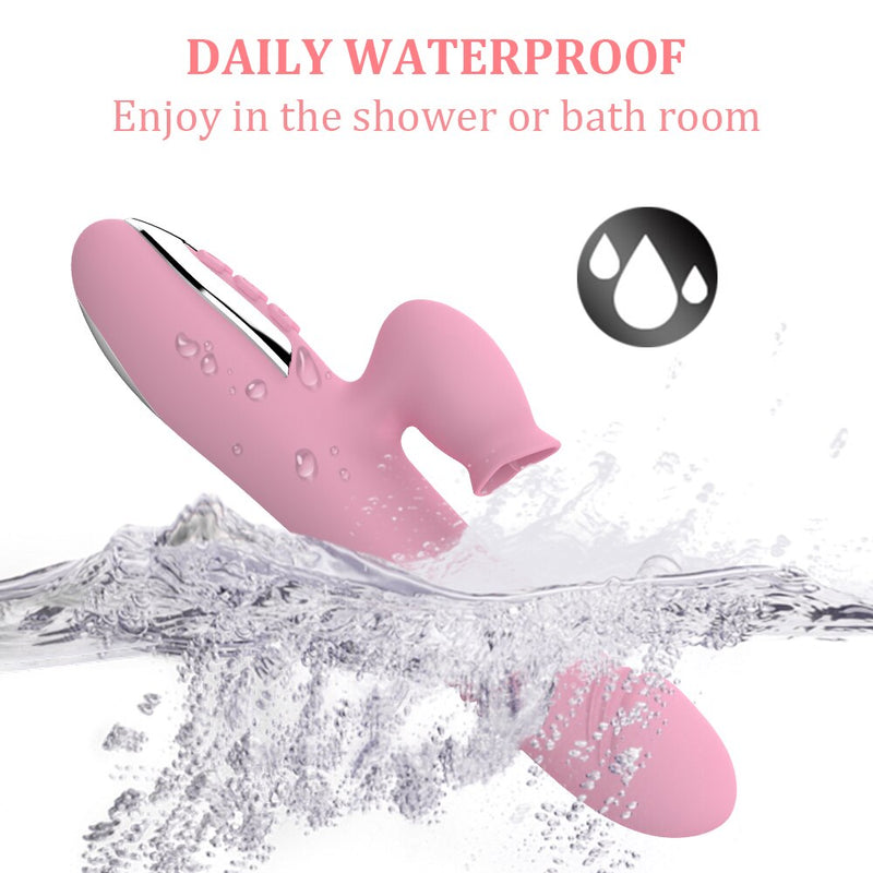 Clitoral Licking Vibrator G Spot Dildo Rabbit Vibrator Waterproof Clitoris Stimulator