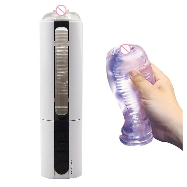 Automatic Air Sucking Oral Male Masturbator Heating Vibrating Artificial Vagina Real Pussy Adult Sex Toys