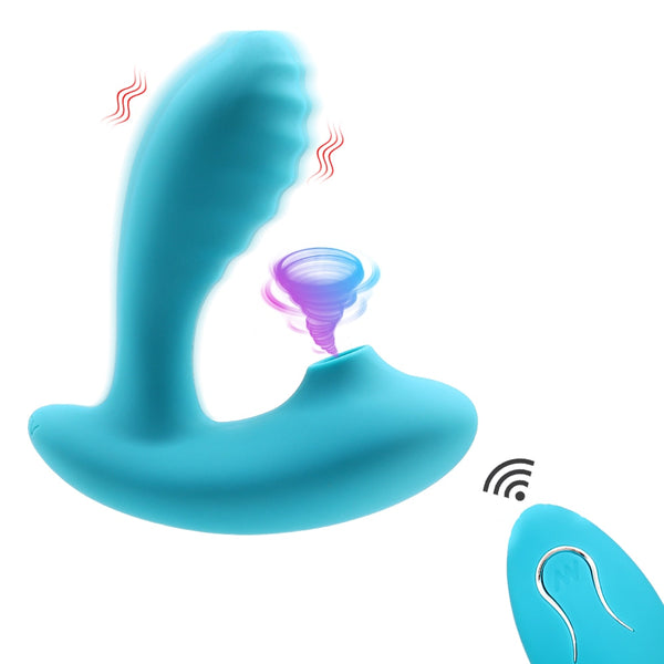 Clitoral Sucking Vibrator Vagina G Spot Vibrating Dildo Remote Control 10 Suction Clit Sucker