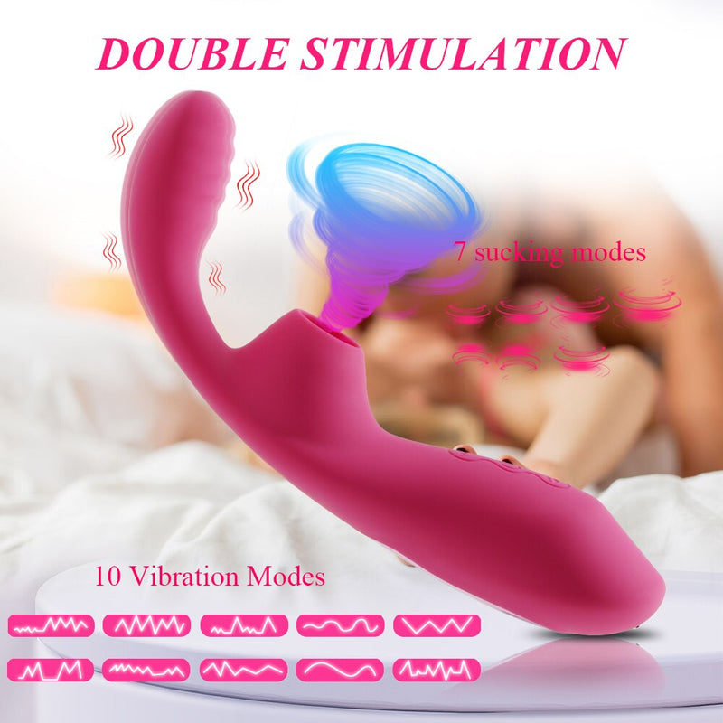 Clit Sucker Vibrators Blowjob Tongue Licking Massager 10 Frequency Vibration Clitoris Stimulator Nipple Oral Sex Toys for Women