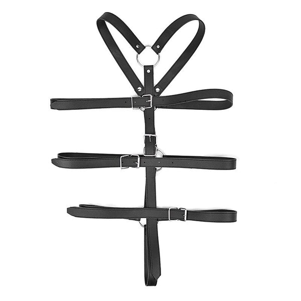 Bdsm Bondage Pu Leather Straps Sex Slave Bandage Restraint Lingerie