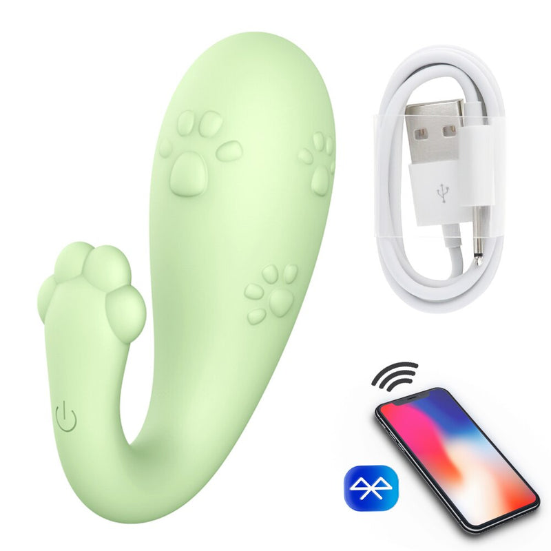 APP Bluetooth Vibrator 8 Speeds Wireless Control G-spot Vibrating Egg Dildo