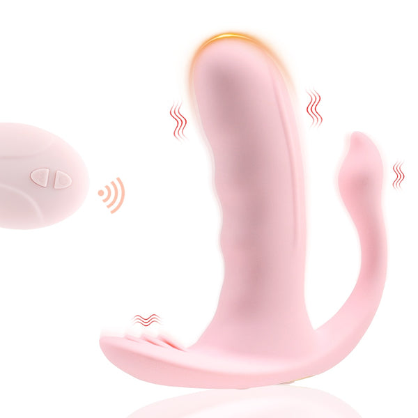 Wearable Dildo Vibrator Wireless Remote Control Panties G-Spot Clitoral Stimulation Massage