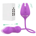 Vibrating Egg Nipple Clit Clip Vibrator Sex Toys For Women Telescopic