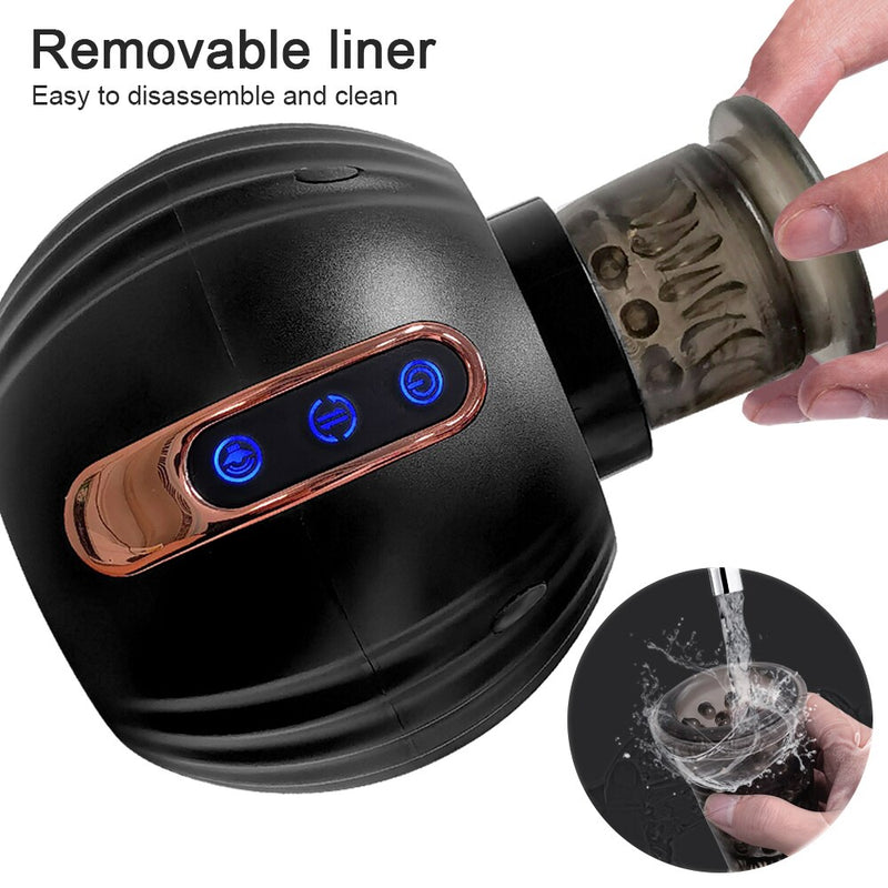 Automatic Blowjob Sucking Machine Pocket Pussy Adult Goods Realistic Vagina Male Mens Masturbator for Men Sexy Toys 18