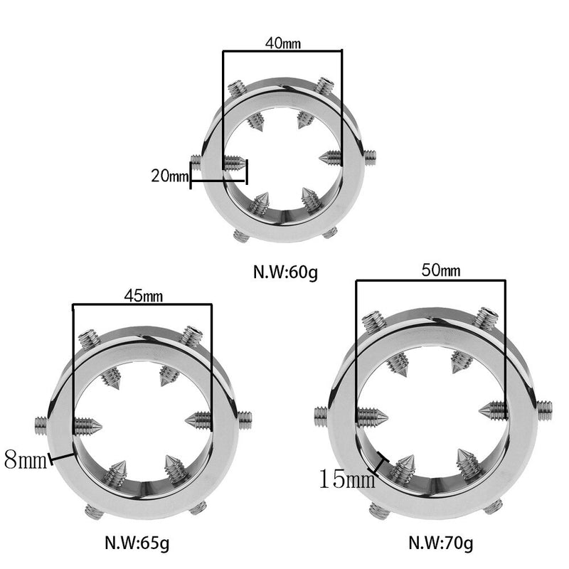 Male Penis Ring with 6 Balls Penis Exerciser Cock Ring