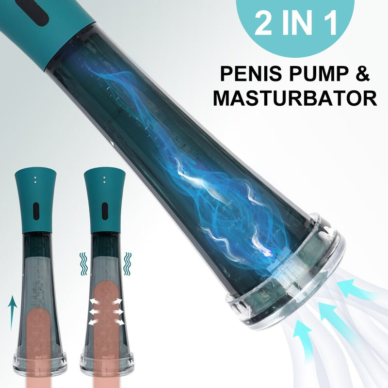 Penis Pump 3 Sucking Modes Male Masturbator Vacuum Automatic Blowjob Sex Toys Penis Enlargement Pump Massage