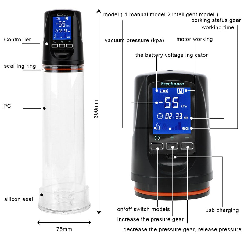 Electric Penis Pump Erection Penis Enlarger Automatic Penis Enlargement Sex Toy