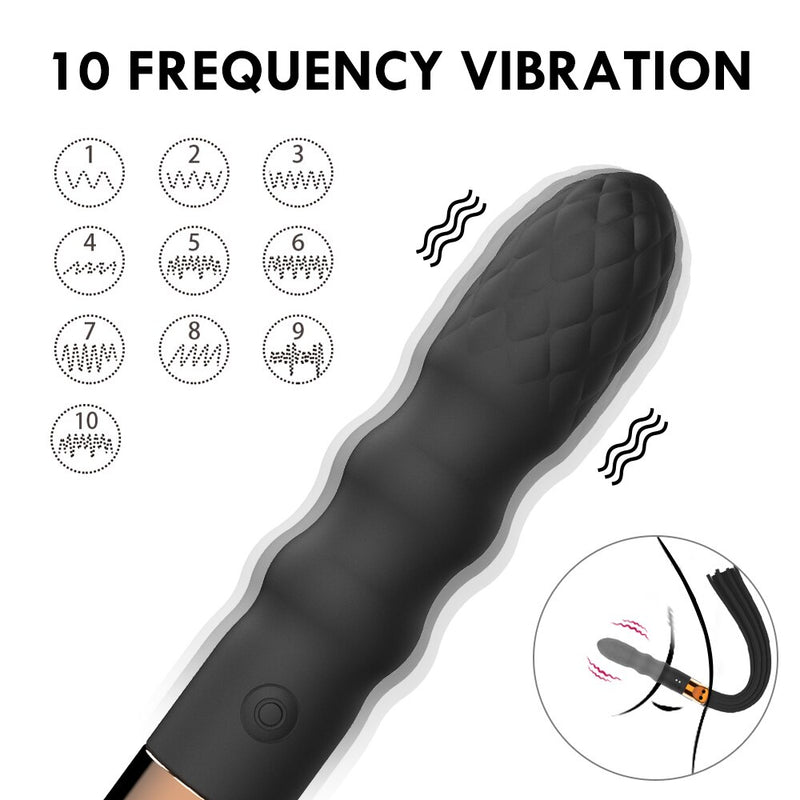 BDSM Slave Whip Vibrators For Women G-spot Massager Clitoris Stimulator Anal Plug Sex Toys