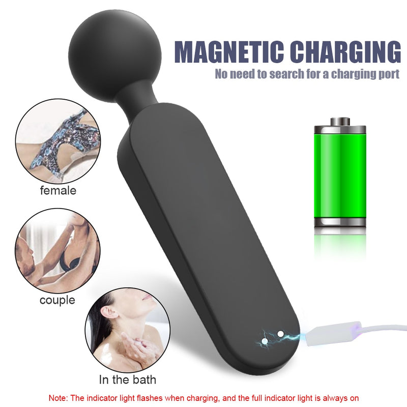 Vibrators for Women Clitoris Stimulator Heating Magic Wand Digital Display G Spot Massager