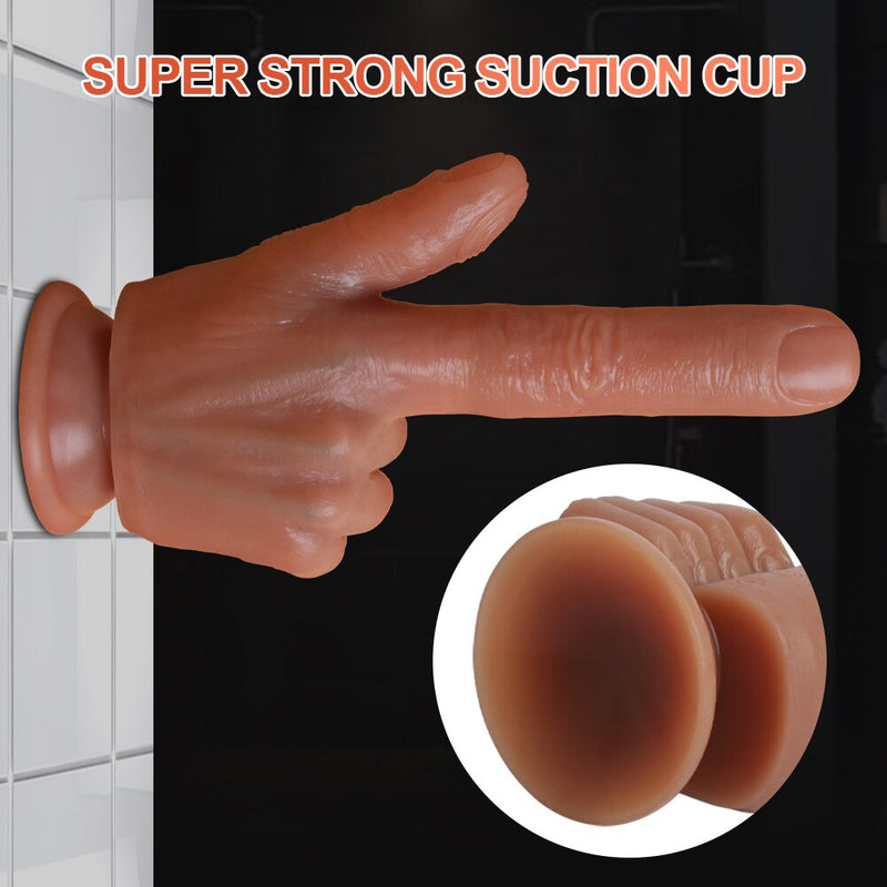 Realistic Finger Vibrator Dildo For Women With Heating Rotating Remote Control Clitoris Vibration