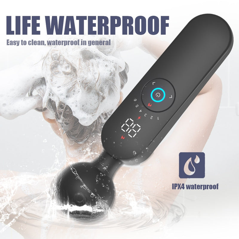 Vibrators for Women Clitoris Stimulator Heating Magic Wand Digital Display G Spot Massager