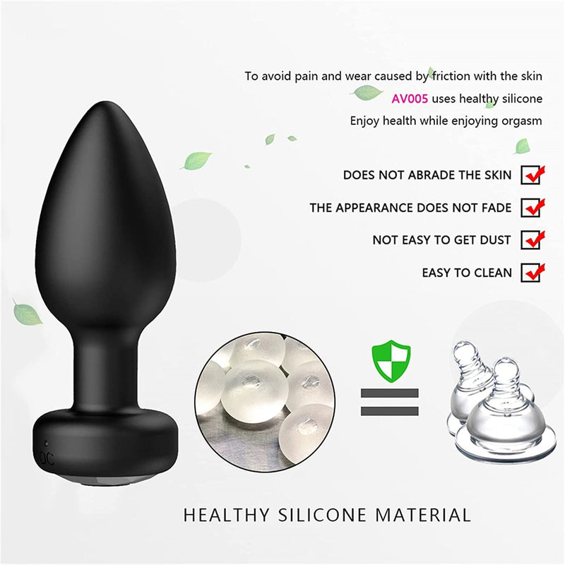 2pcs Anal Plug Vibrator Wireless Prostate Butt Plug Portable Gay Sex Toys