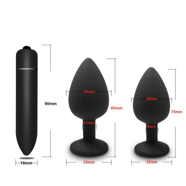 Soft Silicone Anal Plug Prostate Massager Adult Gay Product Mini Erotic Bullet