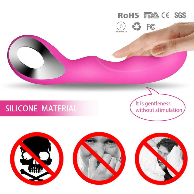 10 Speeds Silicone USB Rechargeable Waterproof AV Wand massager