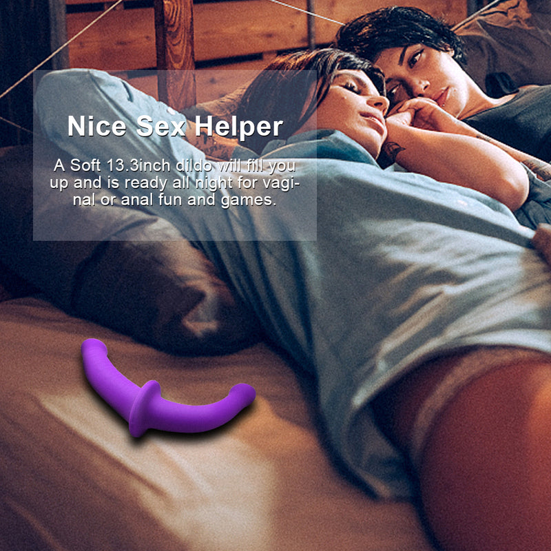 Sex U Shape Double Big Realistic Dildo Vagina Anal Women Gay Lesbian Double Ended Dong Penis
