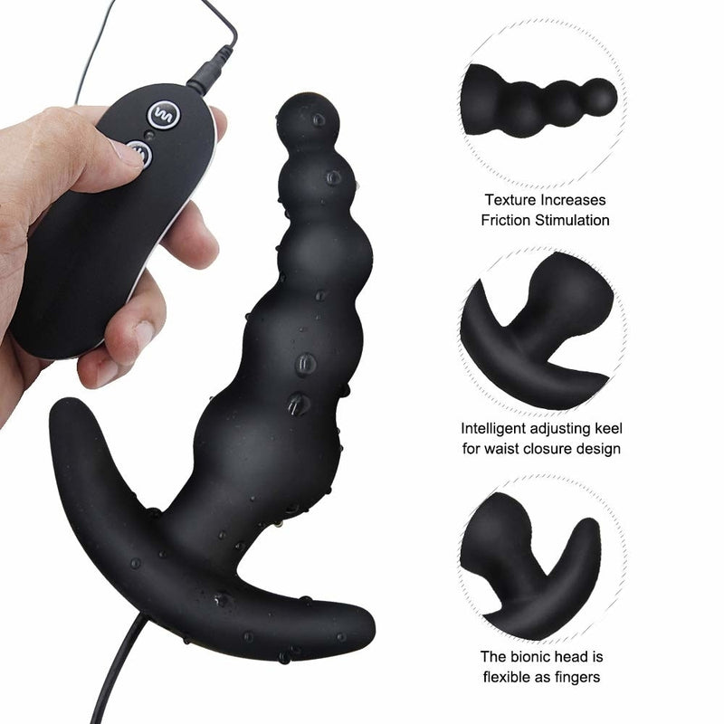 Anal Prostate Remote Control Ass Race, 10 Frequency Anal Stimulation Vibrating Beads