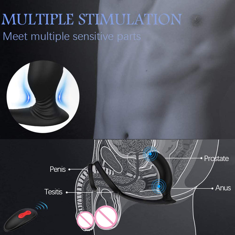 Vibrator For Men And Couples Anal Sex Toys Prostate Massager Male Vibrators Penis Ring