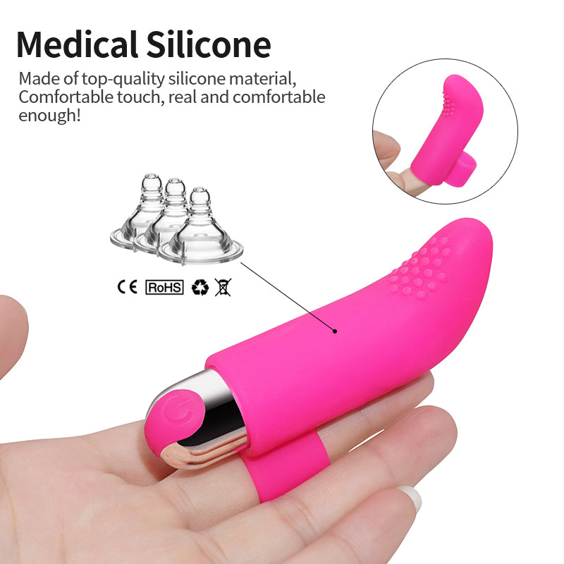 Strong Bullet Vibrator Female Clitoris Stimulation Lipstick Finger Vibrator Masturbator