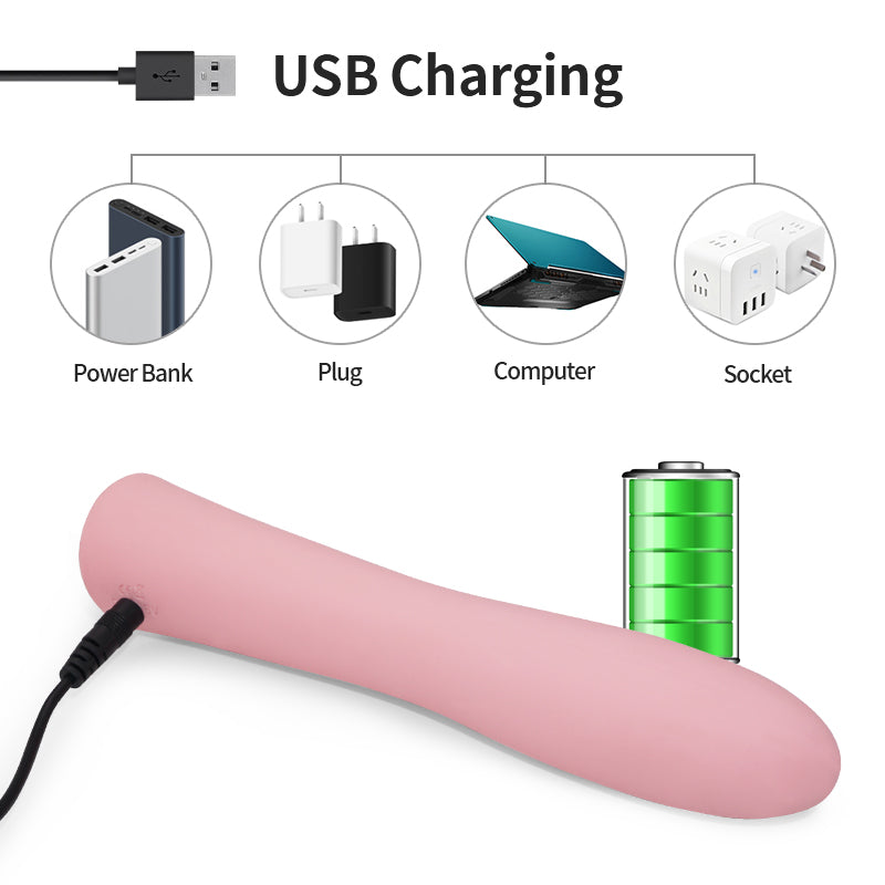 G-Spot Anal Plug Vibrator Female Clit Power Stimulator Dildo Female Vagina Stick Massager