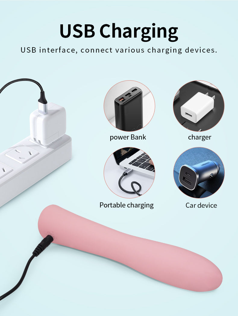 G-Spot Anal Plug Vibrator Female Clit Power Stimulator Dildo Female Vagina Stick Massager