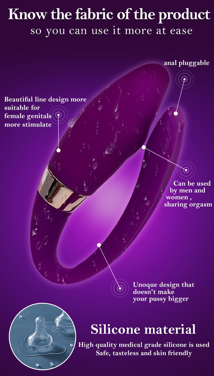 Couple Double Vibrator Dildo Clit G Spot Stimulator Vagina Vibrator Sex Toys Women