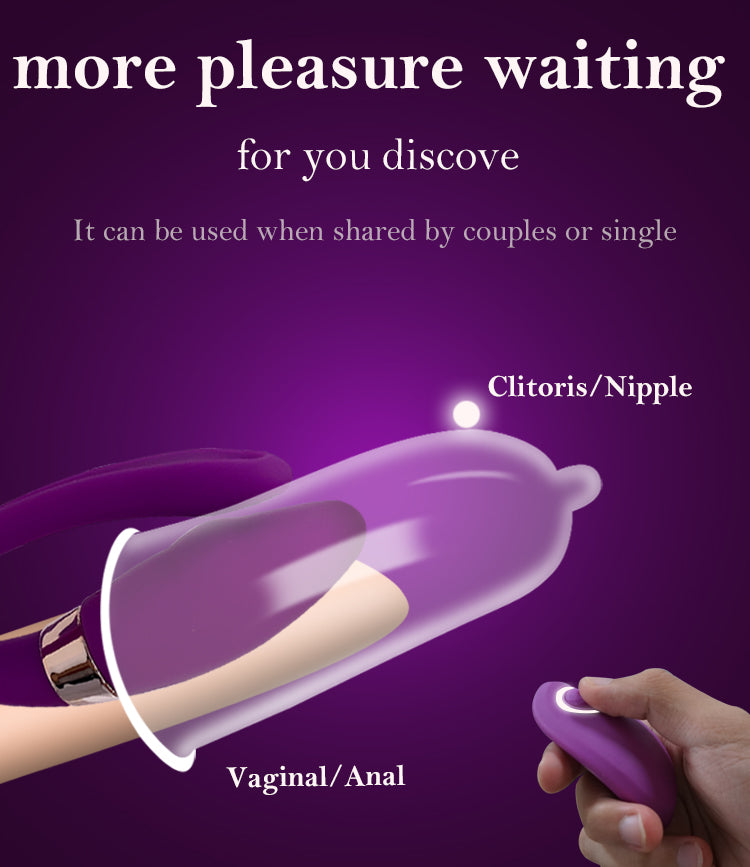 Couple Double Vibrator Dildo Clit G Spot Stimulator Vagina Vibrator Sex Toys Women