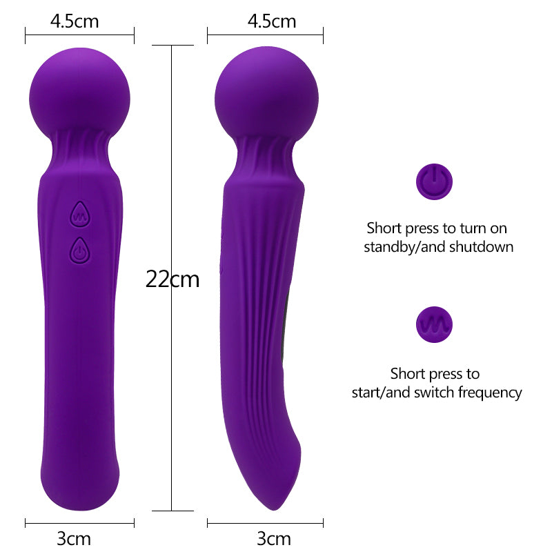 Magic wand clitoral vibrator couple massager sex toys female multi-frequency masturbator