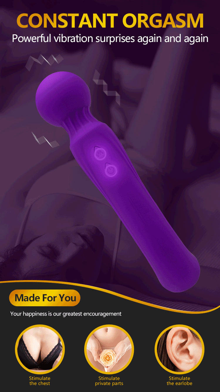 Magic wand clitoral vibrator couple massager sex toys female multi-frequency masturbator