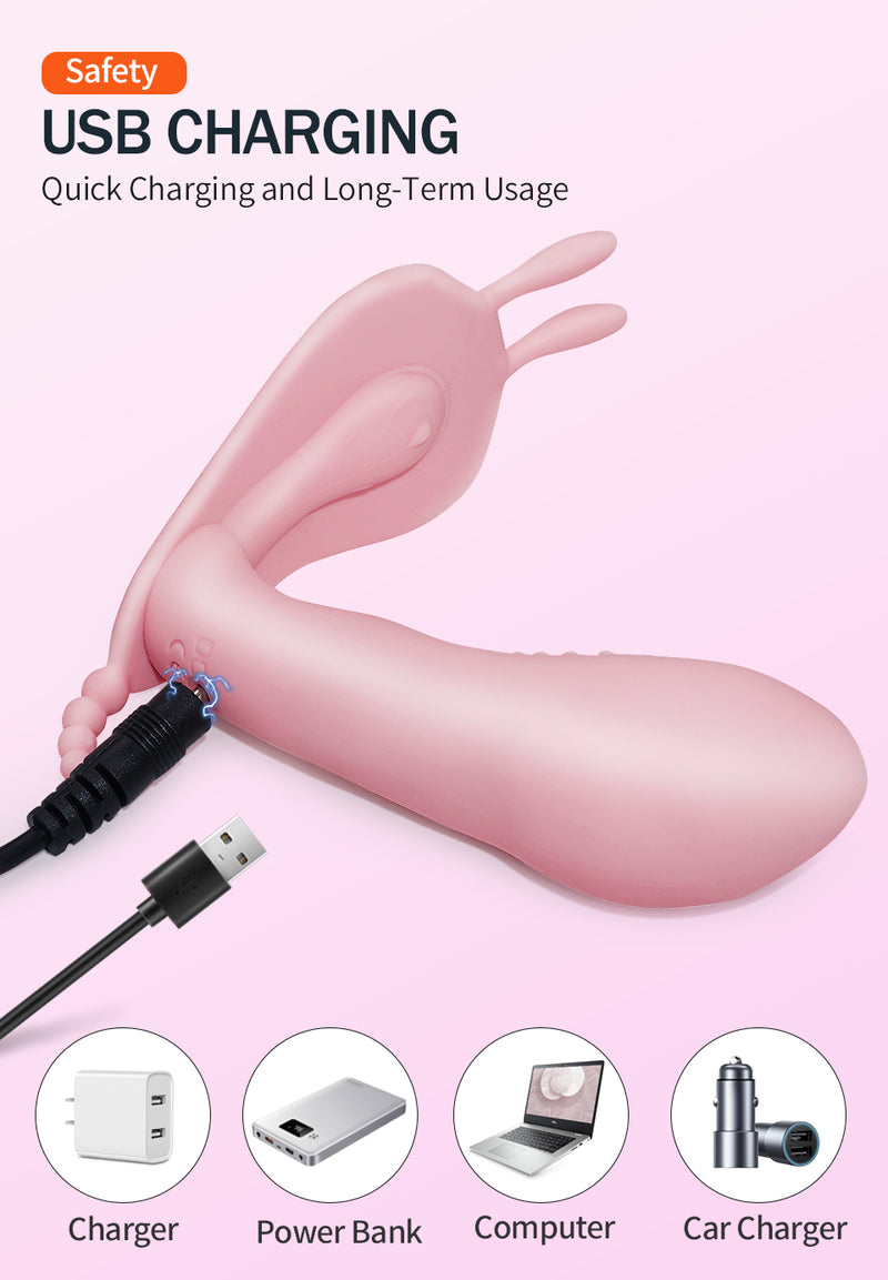 Remote Control Rabbit Panty Vibrator Female Vagina G Spot Massager Clit Stimulator