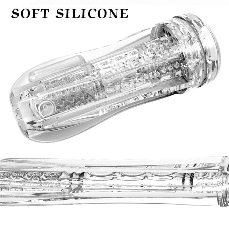 Men's Masturbator Toy Vacuum Cup Cover Transparent Male Endurance Exercise