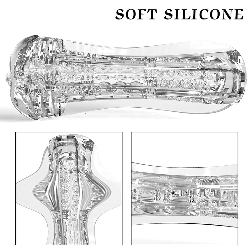 Men's Masturbator Toy Vacuum Cup Cover Transparent Male Endurance Exercise