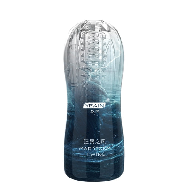 Men's Masturbator Toy Vacuum Cup Cover Transparent Male Endurance Exercise