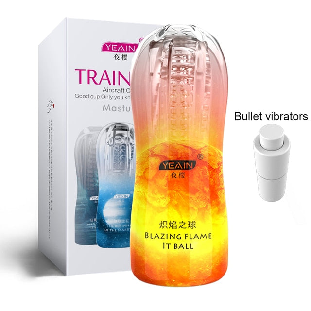 Men's Masturbator Toy Vacuum Cup Cover Transparent Male Endurance Exercise