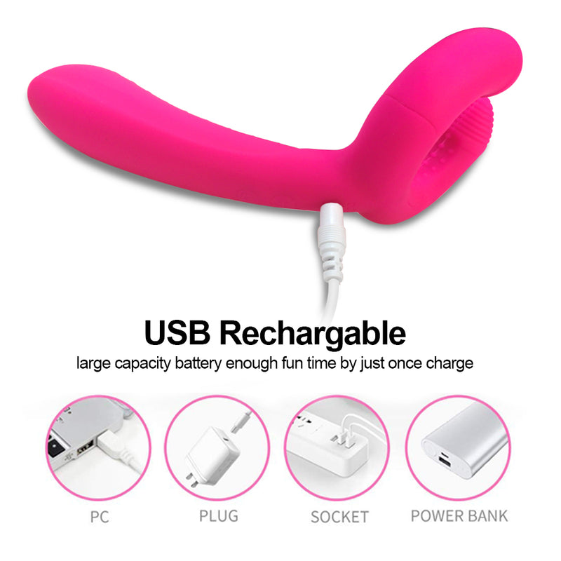 Dildo Vibrator Sex Toys G-Spot 3 Motors Anal Vagina Double Penetration Clitoris Penis
