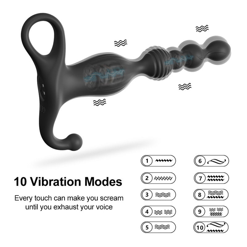 10 Speed Wireless Prostate Vibrator Dildo Sex Toy for Adult Butt Plug Clitoris Stimulator Prostate Massager