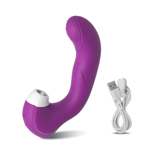 3 in 1 Clitoral Vagina Sucking Licking Vibrator Female G Spot Vibrating