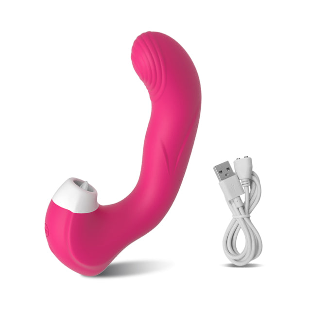 3 in 1 Clitoral Vagina Sucking Licking Vibrator Female G Spot Vibrating