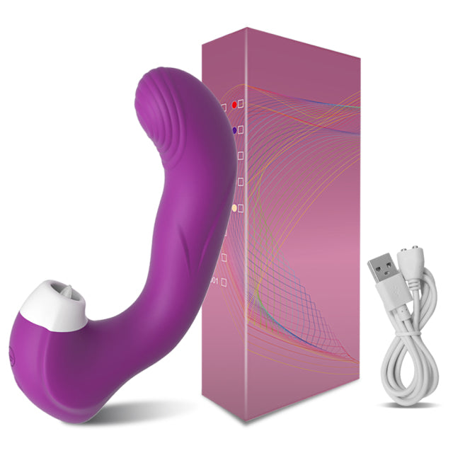 3 in 1 Clitoral Vagina Sucking Licking Vibrator Female G Spot Vibrating