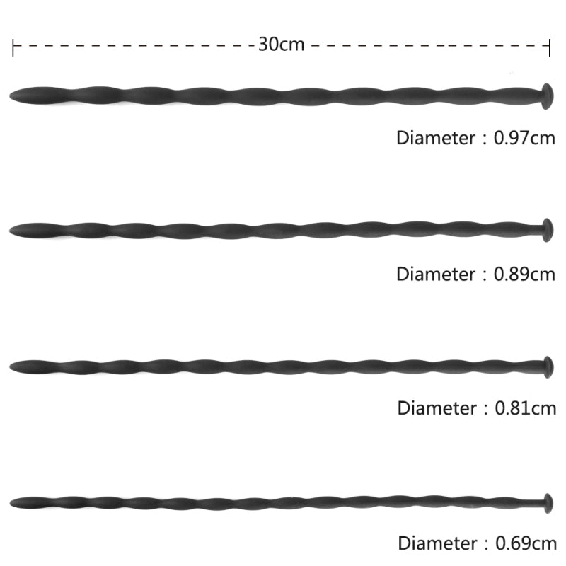 3-10mm Silicone Urethral Plug Male Penis Plug Urethral Dilator Erotic Adult Male Sex Toys