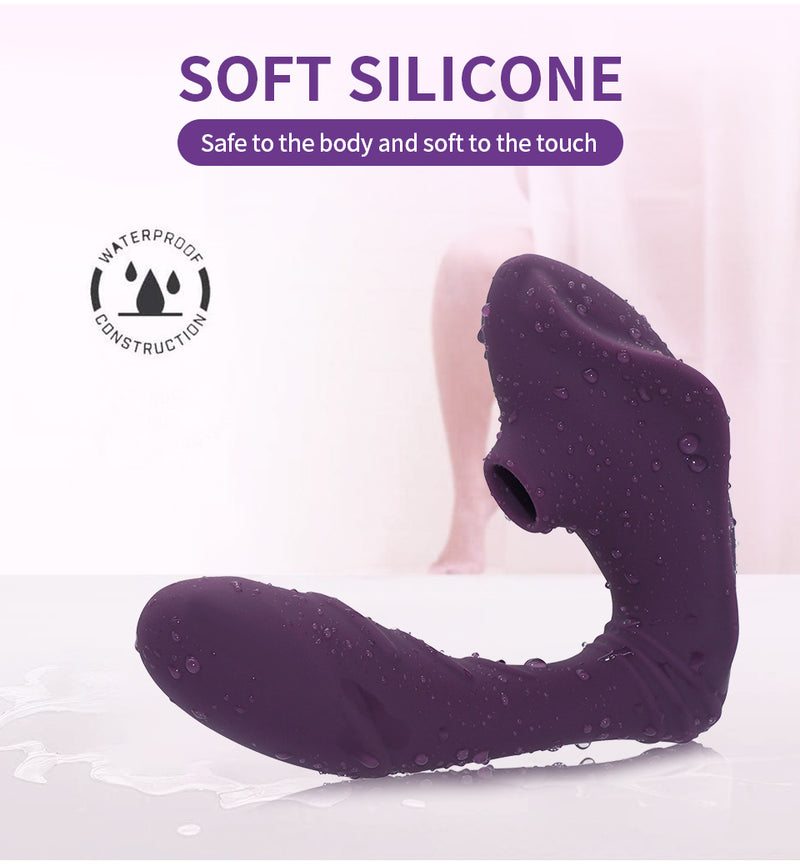 Remote Control Sucking Vibrator Female Vagina G Spot Massager Nipples Sucker Clit Stimulator