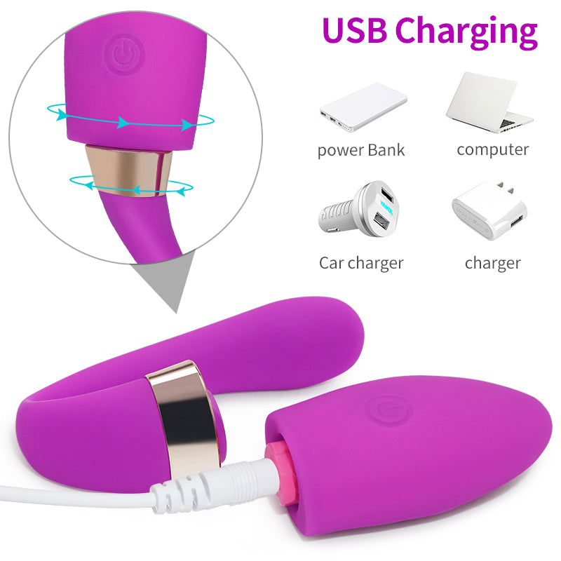 Couple Double Vibrator Dildo Clit G Spot Stimulator Vagina Vibrator Sex Toys Women