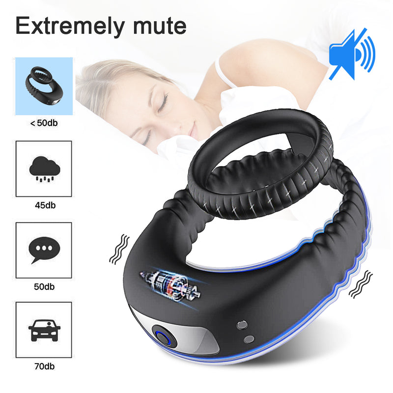 Cock Vibrator Ring Penis Delay Ejaculation Cockring on For Man Sex Toys