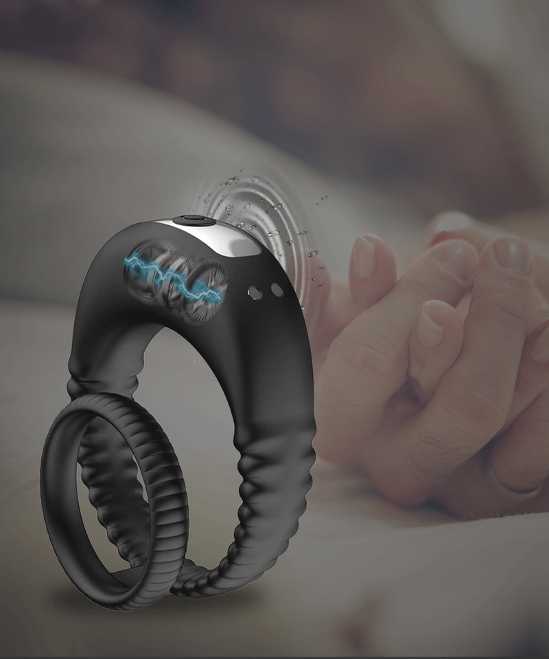 Cock Vibrator Ring Penis Delay Ejaculation Cockring on For Man Sex Toys