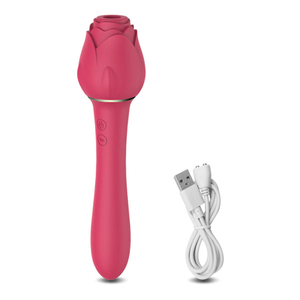 Rose Vibrator Vagina Sucking Vibrators Intimate Good Nipple Sucker Oral Licking Clitoris Stimulation Powerful Sex Toys for Wom
