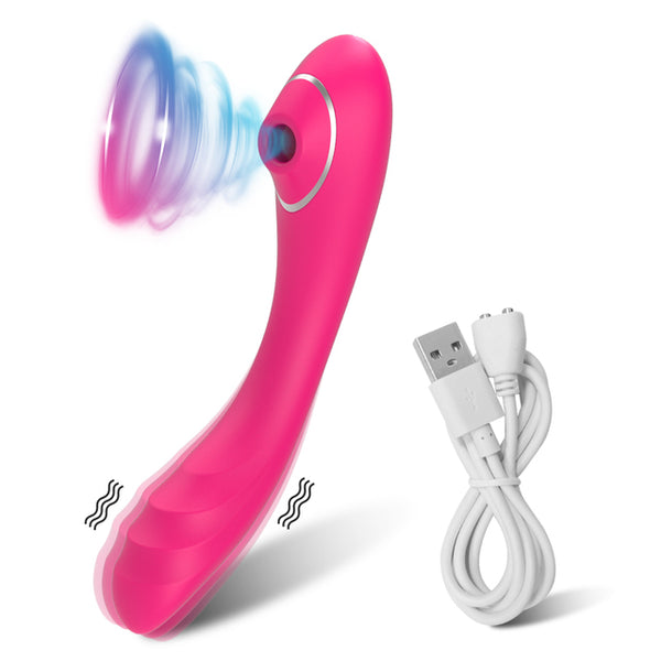 Powerful Vibrator Female G Spot Dildo Vacuum Sucker Clitoris Stimulator Nipple Blowjob Vibrating