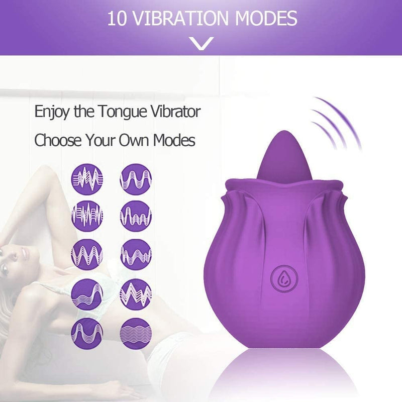 Tongue Licking Vibrators Rose Vibrators G-point Massager Mini Vibrators