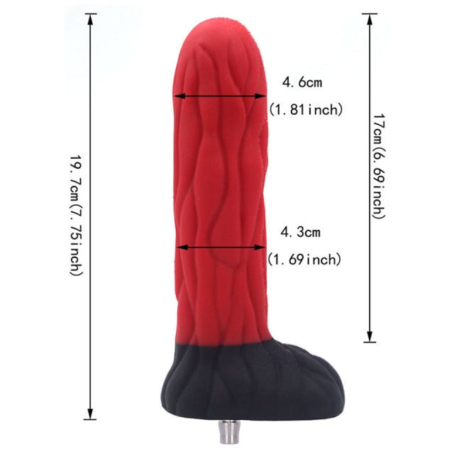 Silicone Dildo for VAC-U-LOCK Sex Machine Adult Masturbation Realistic Dildo